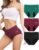 Rdiner Heavy Flow Period Underwear for Women, High Absorbency Leakproof Hipster Brief for Overnight Postpartum & Teens 3 Pack