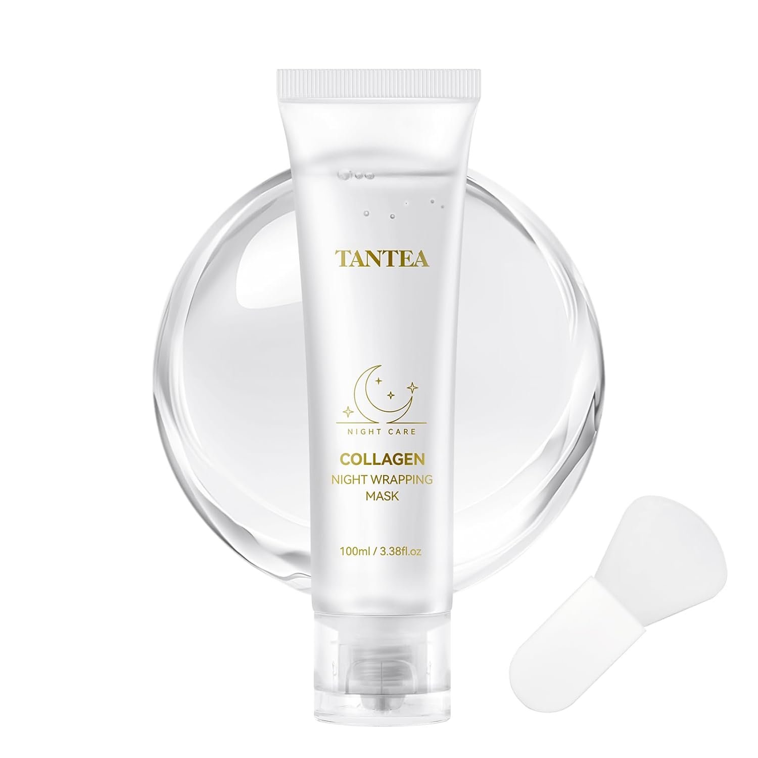Tantea Collagen Night Wrapping Mask – Hydrating & Firming Overnight Face Mask for Pore Refinement, and Elasticity Boost – Gentle for All Skin Types – 100ml / 3.38fl oz
