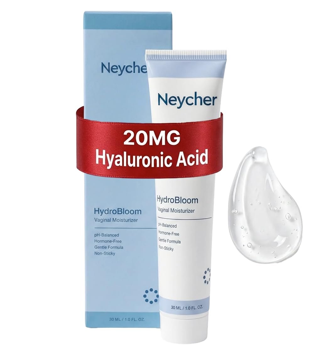 20mg Hyaluronic Acid Vulva Balm and Vaginal Moisturizing gel with Aloe Vera, Calendula, Vitamin E – Hormone-Free External & Internal Hydration for Menopause, Perimenopause. 1 fl oz