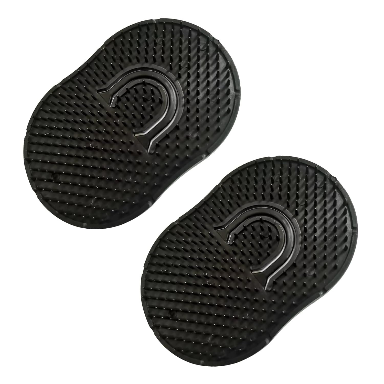 Soft ‘N Style 2 Packs Pocket Palm Combs, Shampoo Comb, Massager Hair Brush Comb, Scalp Massager Brush Comb, Wave brush, Palm hair brush (Black)