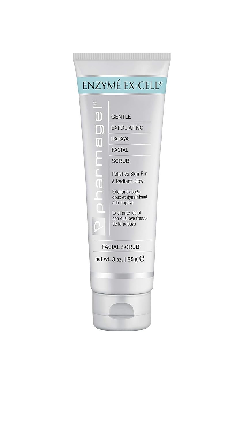 Pharmagel Enzyme Ex-Cell – Gentle Papaya Face Exfoliator Scrub for All Skin Types (3 Ounce)