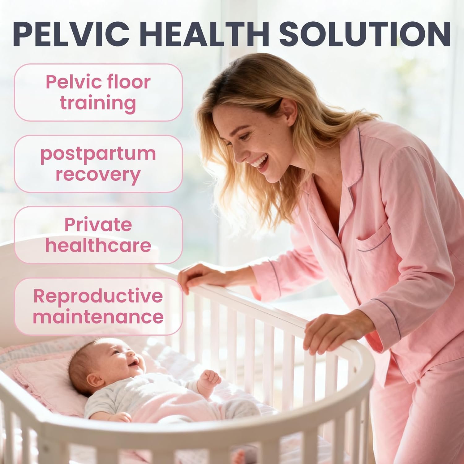 Adjustable Pelvic Floor Exerciser Kegel Trainer for Women & Men, Bladder Control & Muscle Recovery Device, at-Home Pelvic Strengthening Equipment, Portable & Easy to Use