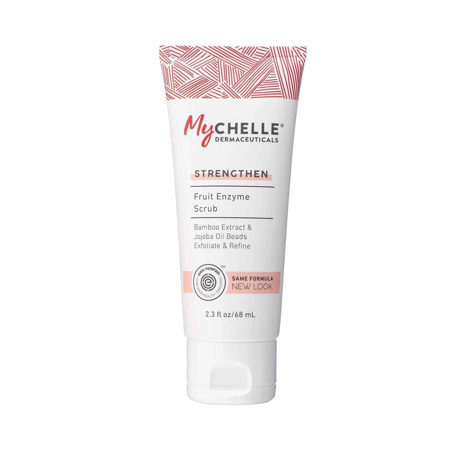 MyCHELLE Dermaceuticals Fruit Enzyme Scrub (2.3 Fl Oz) – Gentle Facial Scrub & Skin Cleanser with Concentrated Fruit-Infused Actives & Antioxidants – Cleanses & Strengthens Skin