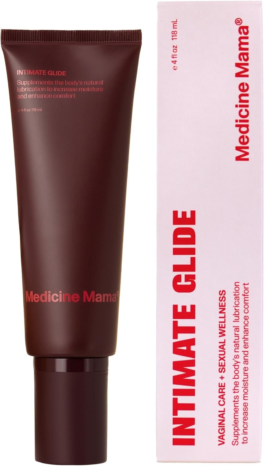 Medicine Mama’s Intimate Glide – All-Natural Lubricant FDA-Cleared for Internal & External Use – Lube with Organic Aloe and Hyaluronic Acid – 4 Oz