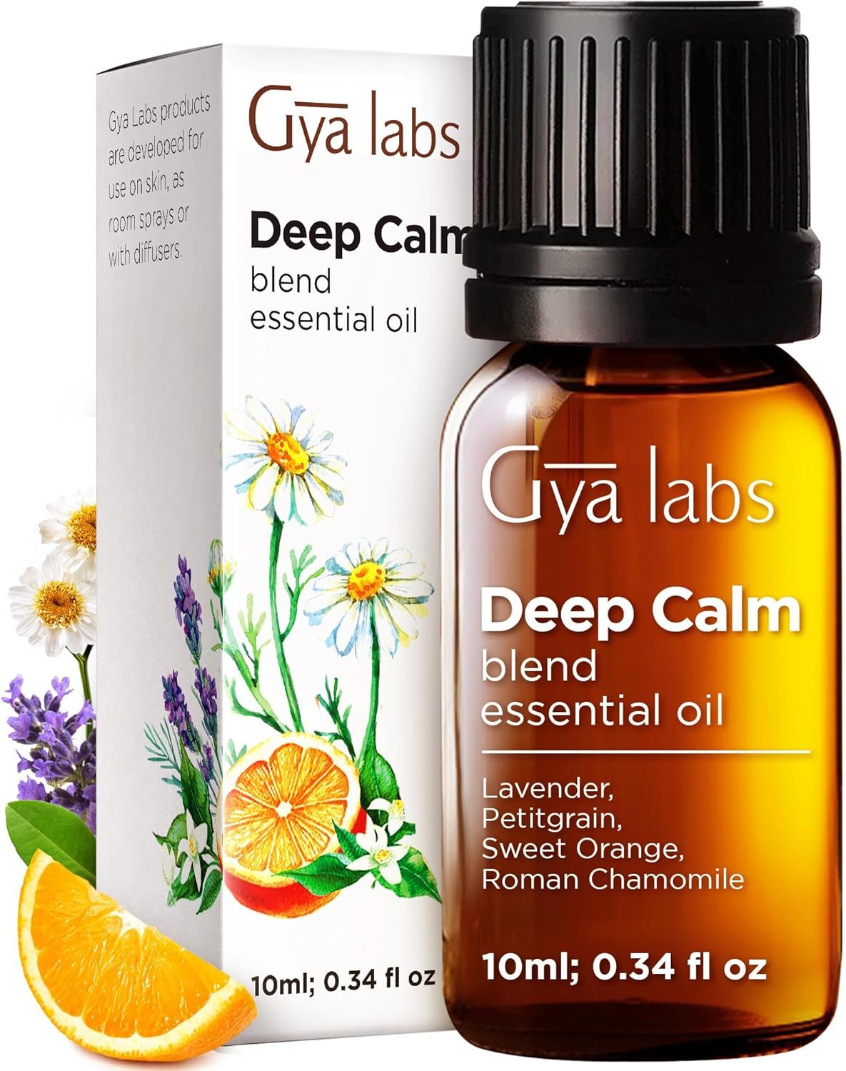 Gya Labs Deep Calm Essential Oil Blend for Relaxation & Emotional Balance – 0.34 fl oz – Calm Aromatherapy Oils for Diffusers, Humidifiers, Aromatherapy – Suitable for Work, Home or Personal Use