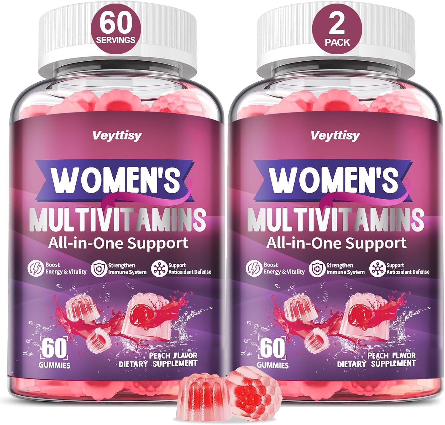 Methylated Multivitamin Gummy for Women – Womens Multivitamin Gummies with Vitamins A C D E, Methylated Folate, Biotin, B Complex, Iron, CoQ10, Inositol – Multi Vitamins for Women 120 Count