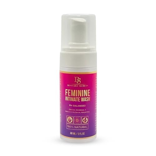 pH Balanced Feminine Wash – 60 ml/2 fl oz, Foaming Cleansing Wash, Plant-Based, Natural Intimate Wash for Women, Vaginal Cleanser, Sensitive Skin, All Skin Types – Pack of 1