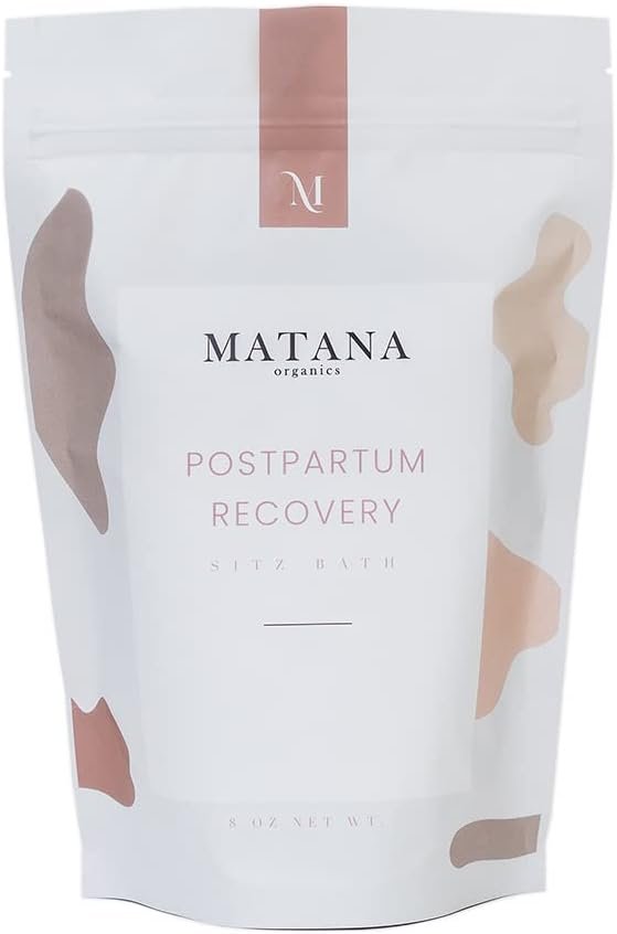 Matana Herbal Sitz Bath Soak – Postpartum and Hemorrhoid Care, Soothing Relief, 100% Natural Epsom Salt, Organic Rose Bud & Lavender Herbs 8oz, Vegan and Cruelty Free…