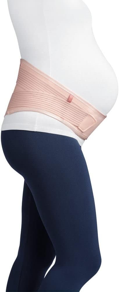 JOBST Maternity Support Belt, Adjustable Abdominal and Back Pregnancy Support, Rose, Large
