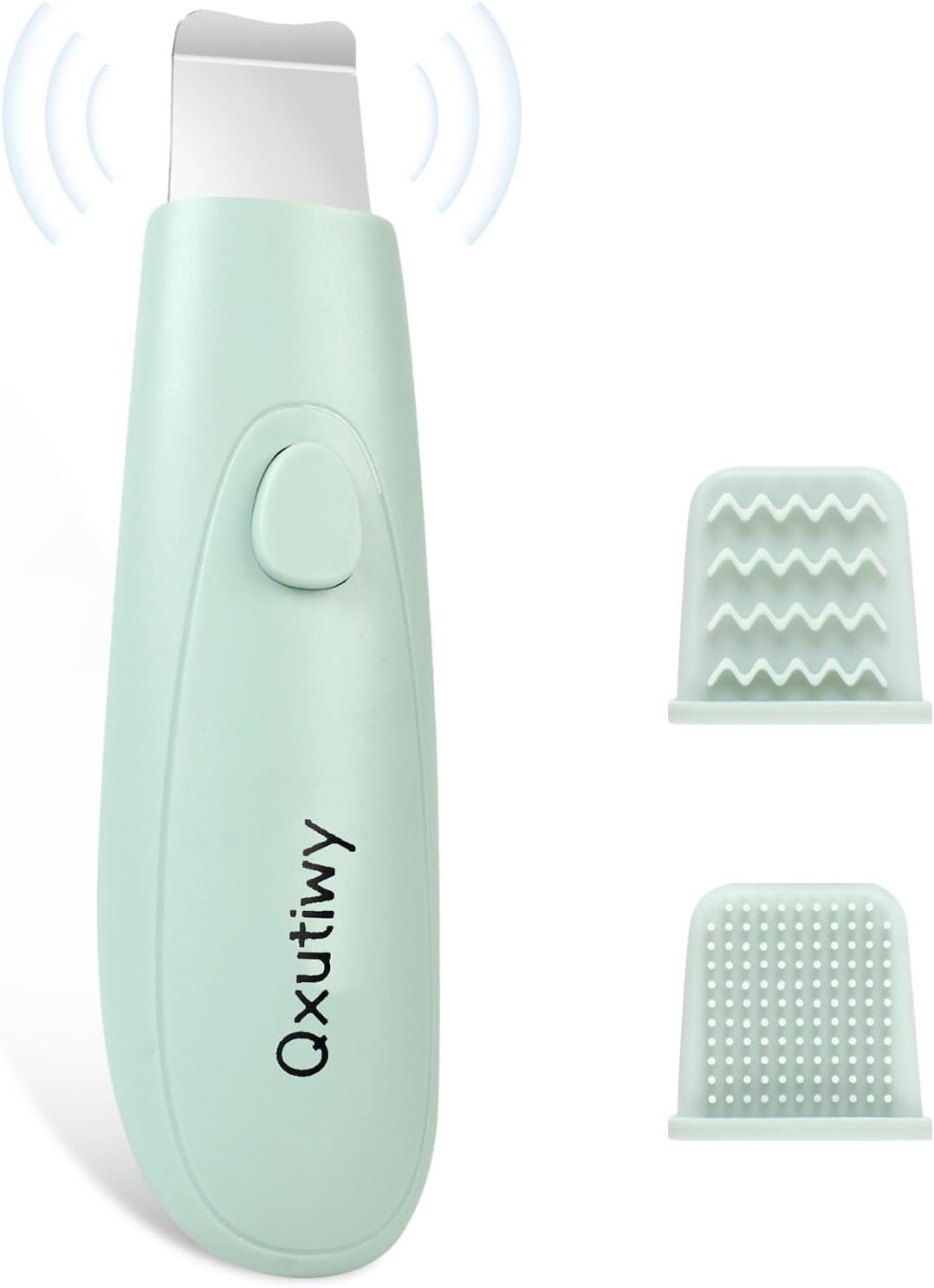 Skin Scrubber & Face Spatula – Blackhead Remover Tools, 2-in-1 Pore Cleaner Tool for Deep Cleansing, with Two Silicone Brush Head for Women and Men, Waterproof