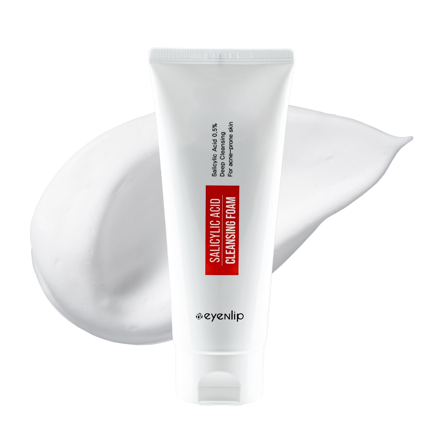 eyeNlip Salicylic Acid Cleansing Foam 5.07 fl oz – Gentle Exfoliating Face Wash with Tea Tree and Charcoal for Clear, Refreshed Skin, Korean Skincare