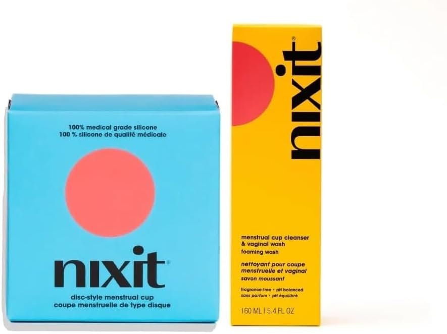 nixit Menstrual Disc & Wash | Reusable Period Disc with Foaming Wash