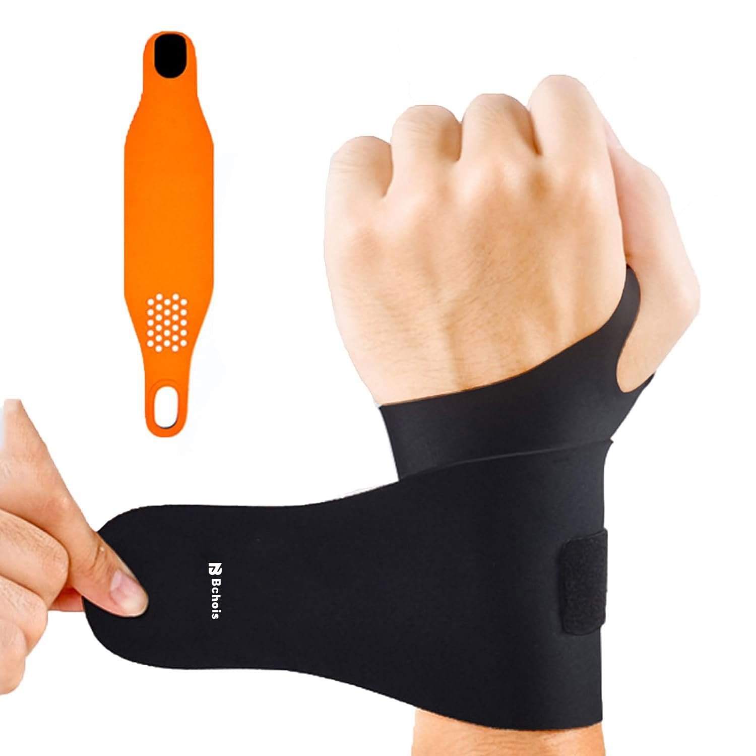 Wrist Brace,Wrist Support for Carpal Tunnel Pain Relief,Ulnar Brace Ultra-Thin Elastic for Tear,Wrist wraps Repetitive Wrist Use Injury,Fits Both Wrists