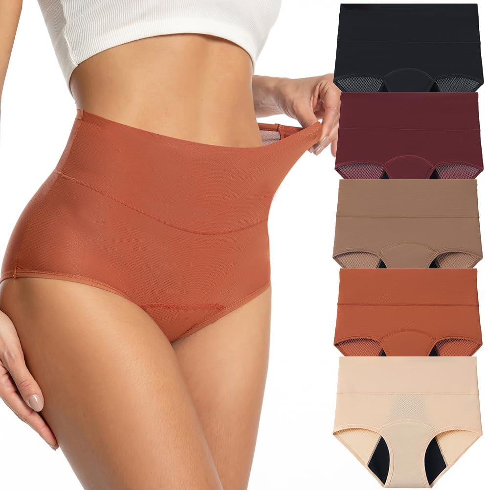 Period Underwear for Women 3 Layers Breathable Menstrual Period Panties