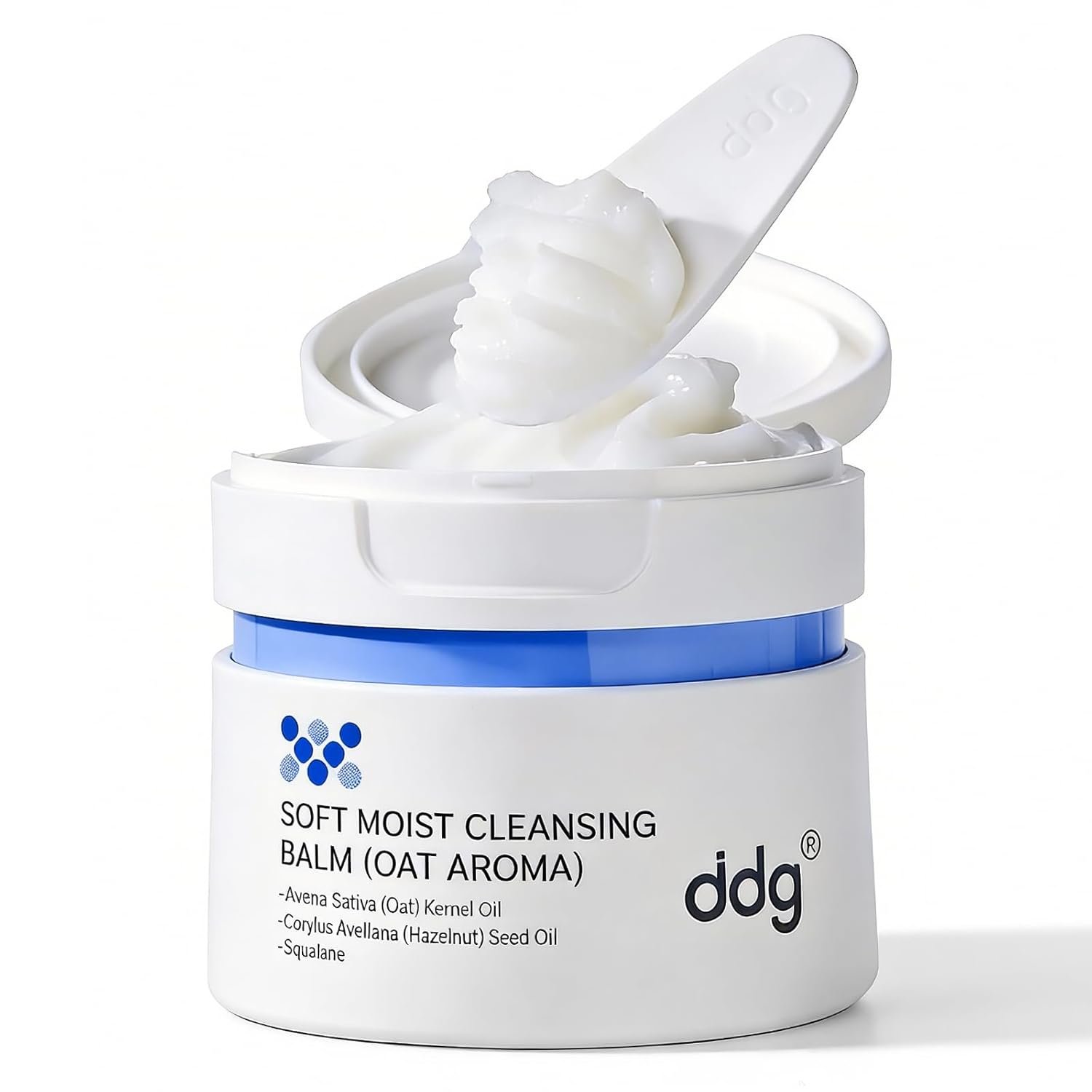 ddg Soft Moist Cleansing Balm,Makeup Remover Balm for Sensitive Skin,Eye Makeup Remover & Facial Cleanser for Waterproof Makeup Removal,Oil Based Balm,Nourishing & Hydrating,3.38 fl oz/100ml