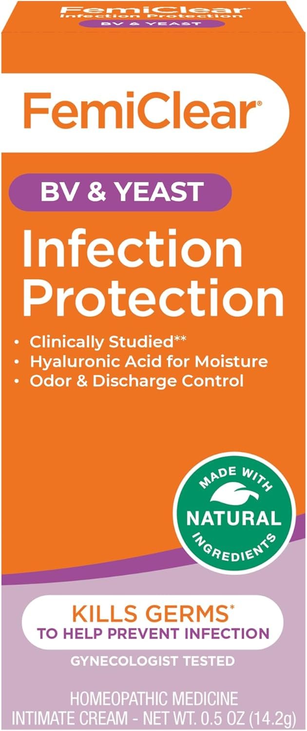 FemiClear Infection Protection Against BV & Yeast – Natural Feminine Care Cream