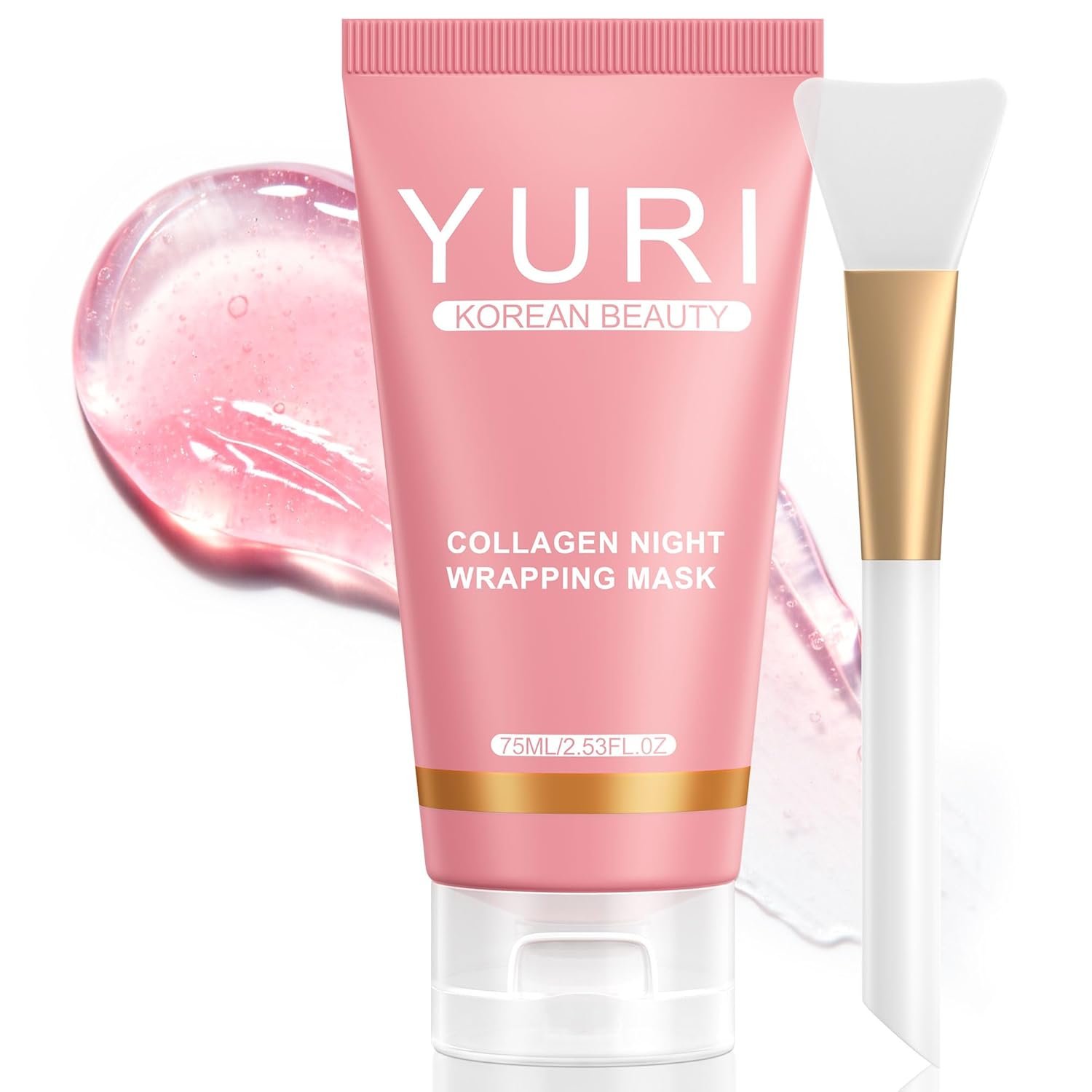 Dongyu Collagen Night Wrapping Mask: Overnight Collagen Peel Off Mask – Achieve Glass Skin with Elasticity & Hydration – Renews Skin Balance Night After Night – For All Skin Types (2.53 fl.oz)