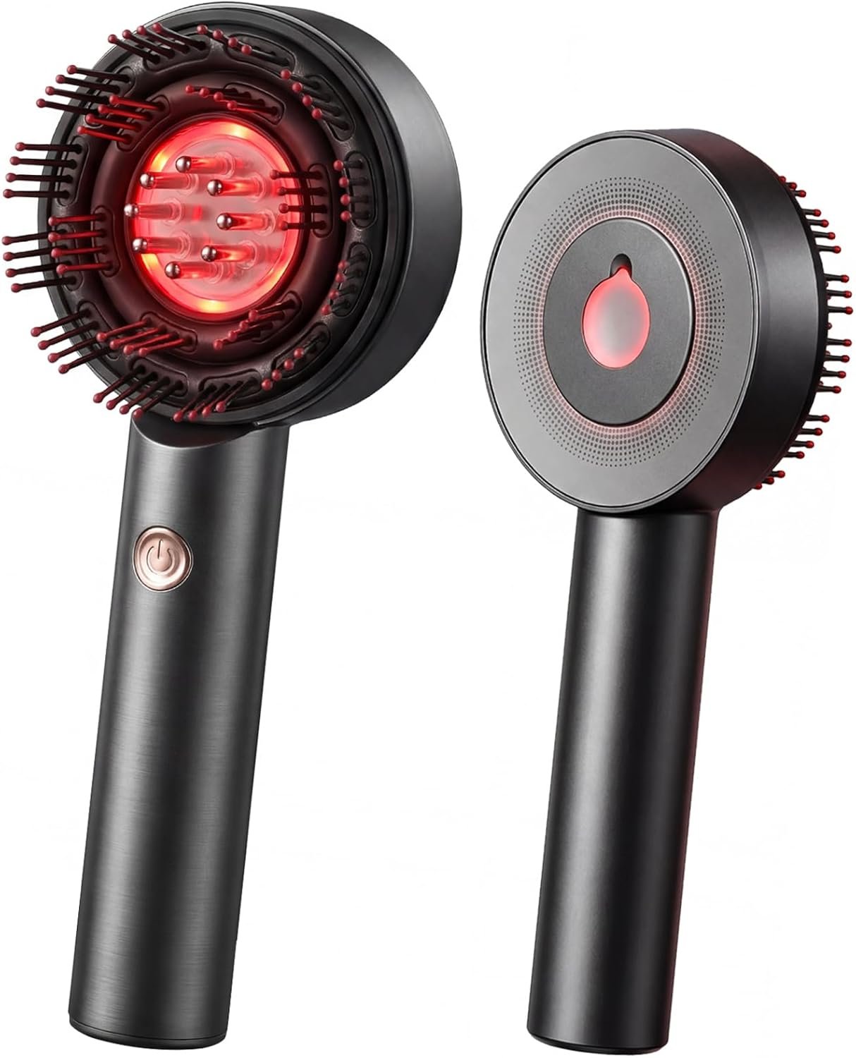 3-in-1 Scalp Massager with Oil Applicator, Portable Cordless Scalp Brush for Men & Women, Adjustable Speed, Soothing Red LED Mode, IPX7 Waterproof, Rechargeable Head Massage Comb for Shower & Dry Use